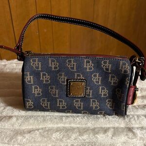 Dooney & Bourke Denim Monogram Clutch